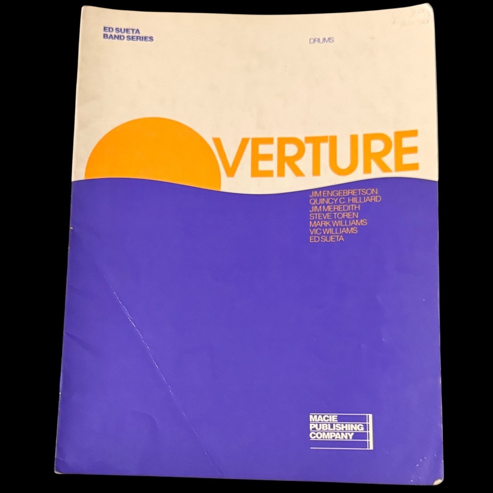 Ed Sueta Band Series Overture Drums Sheet Music Book Macie Publishing 1989